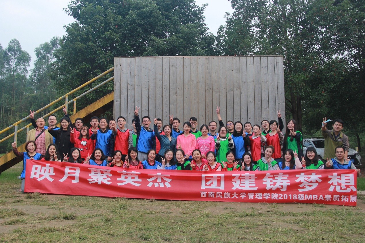 图七为2018级MBA班团建合影